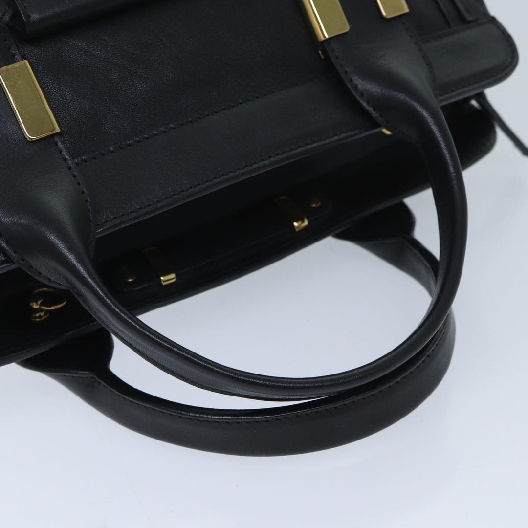 Chloe Hand Bag Leather 2way Black ep3855
