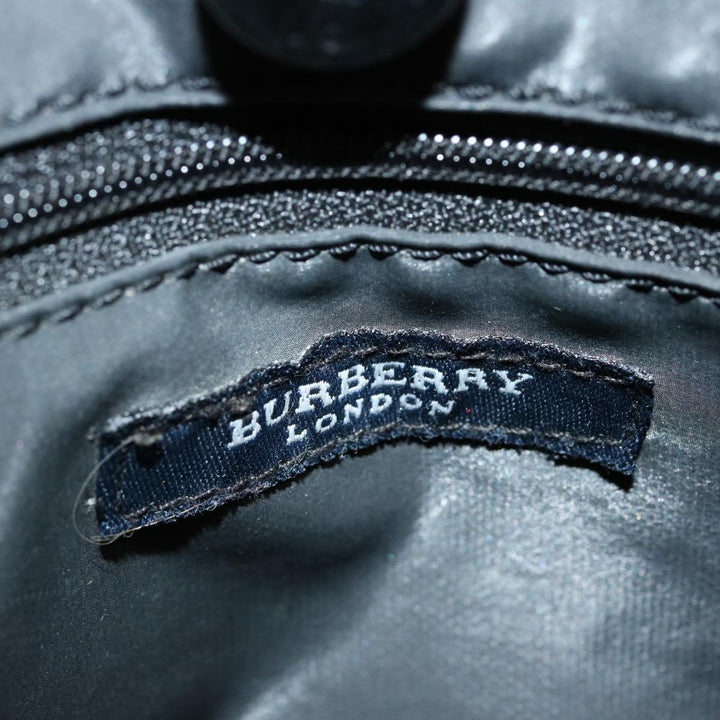 Burberry Nova Check Hand Bag Nylon Beige Auth ep4001