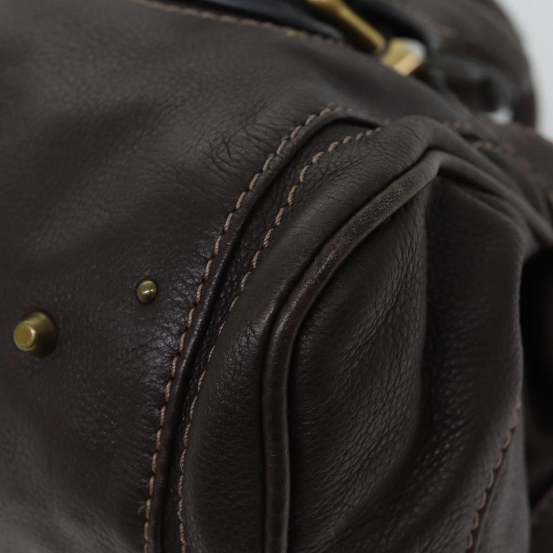 Chloe Paddington Shoulder Bag Leather Brown ep4026