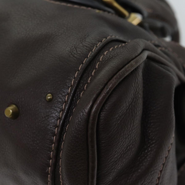 Chloe Paddington Shoulder Bag Leather Brown ep4026