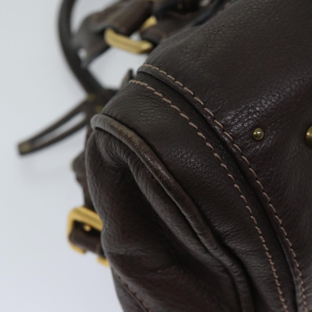 Chloe Paddington Shoulder Bag Leather Brown ep4026