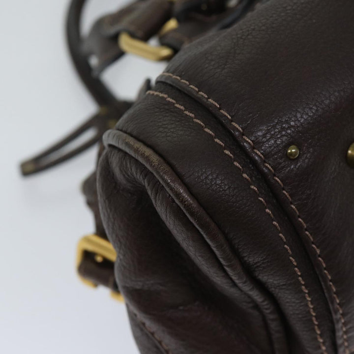 Chloe Paddington Shoulder Bag Leather Brown ep4026