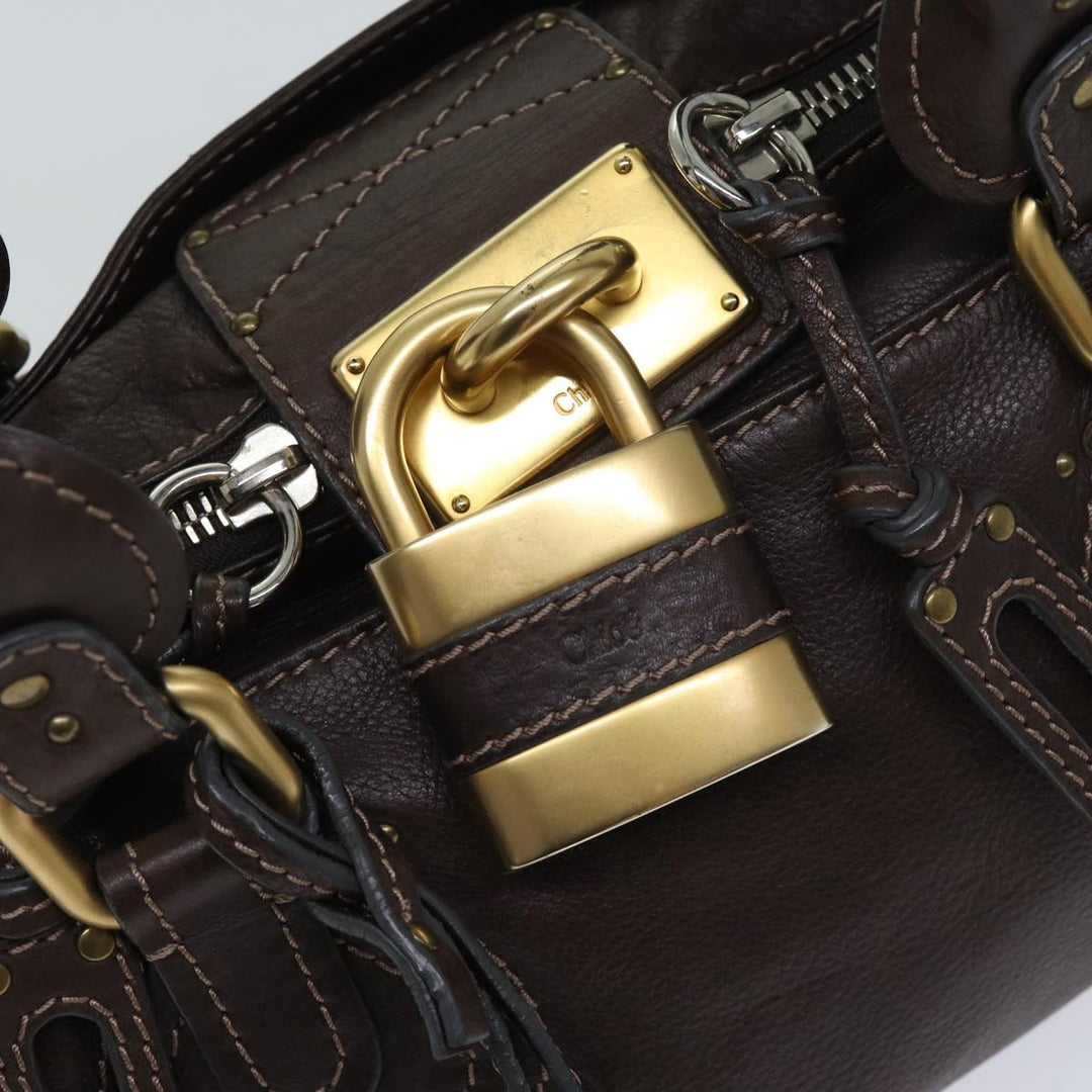 Chloe Paddington Shoulder Bag Leather Brown ep4026