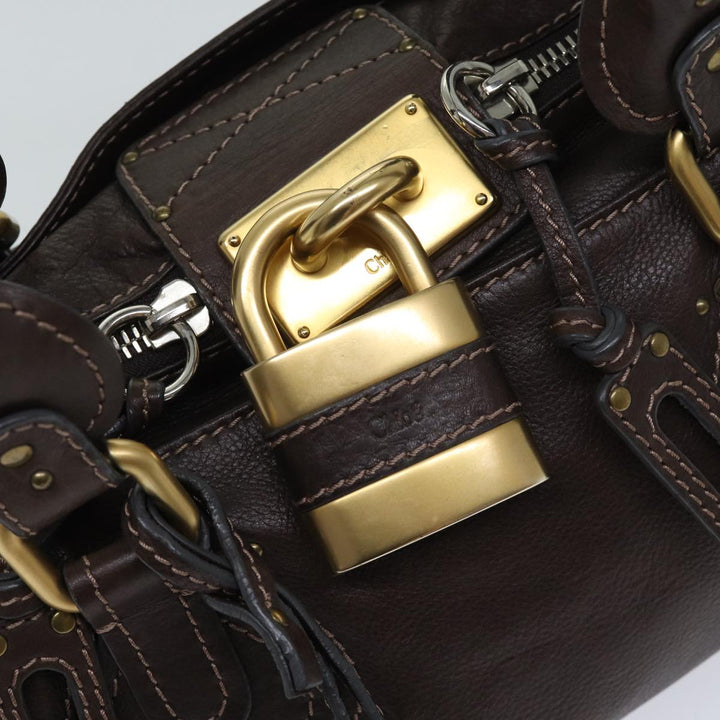 Chloe Paddington Shoulder Bag Leather Brown ep4026