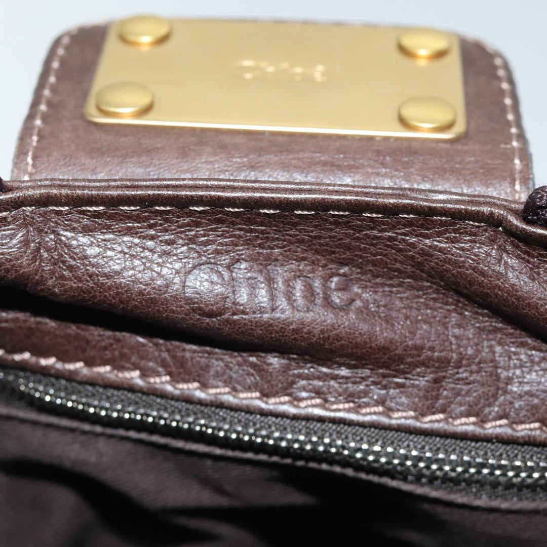 Chloe Paddington Shoulder Bag Leather Brown ep4026