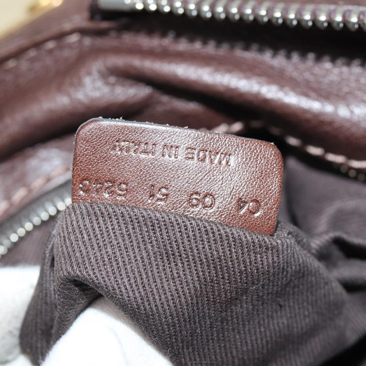 Chloe Paddington Shoulder Bag Leather Brown ep4026