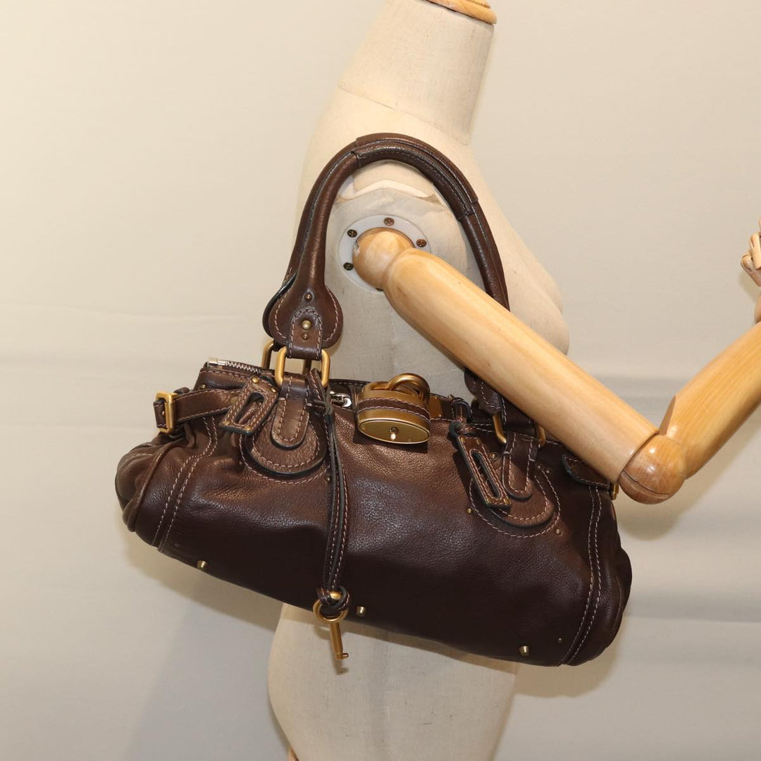 Chloe Paddington Shoulder Bag Leather Brown ep4026