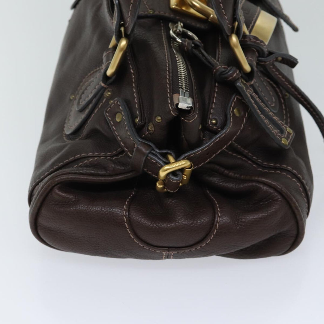 Chloe Paddington Shoulder Bag Leather Brown ep4026