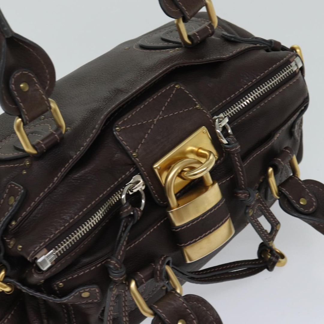 Chloe Paddington Shoulder Bag Leather Brown ep4026