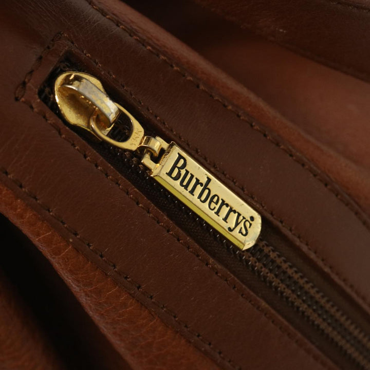BURBERRYSs Shoulder Bag Leather Brown Auth ep4093