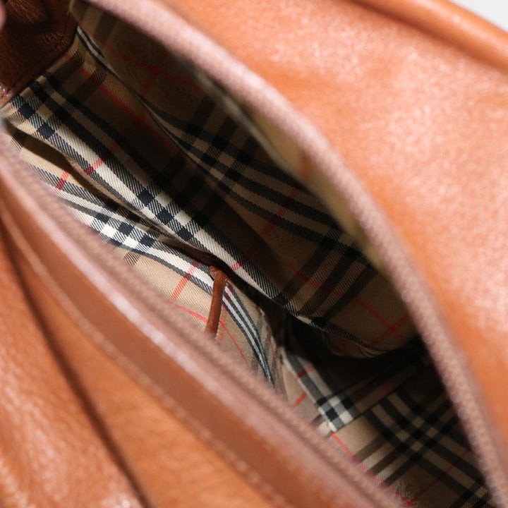 BURBERRYSs Shoulder Bag Leather Brown Auth ep4093