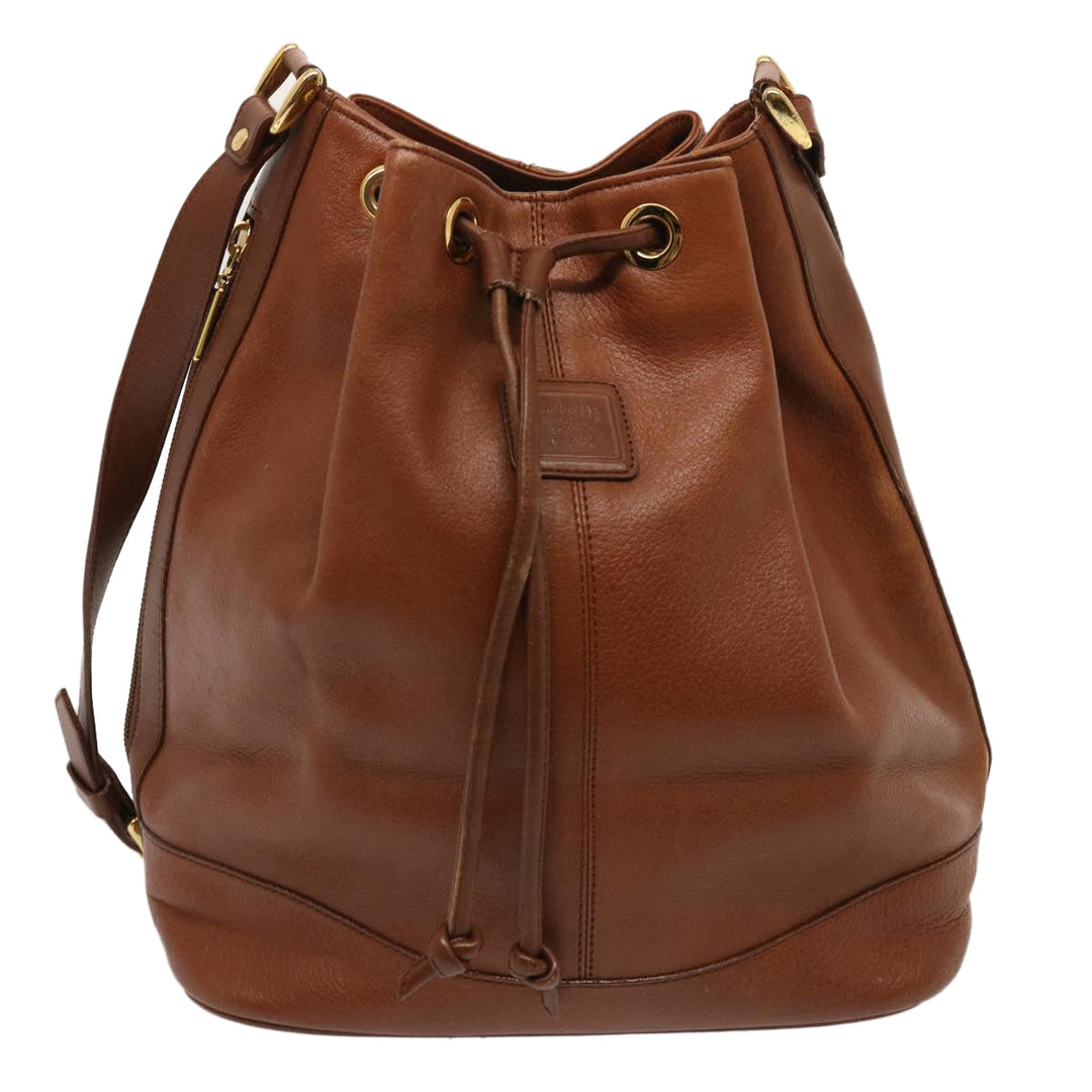 BURBERRYSs Shoulder Bag Leather Brown Auth ep4093
