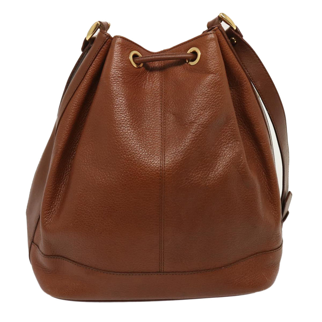 BURBERRYSs Shoulder Bag Leather Brown Auth ep4093