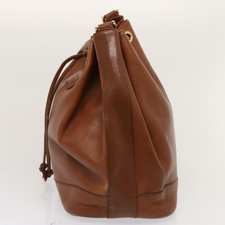 BURBERRYSs Shoulder Bag Leather Brown Auth ep4093