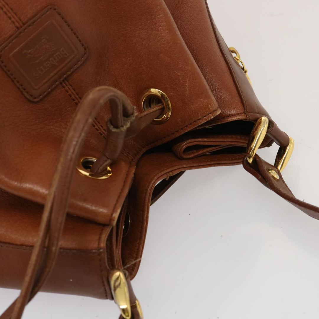 BURBERRYSs Shoulder Bag Leather Brown Auth ep4093