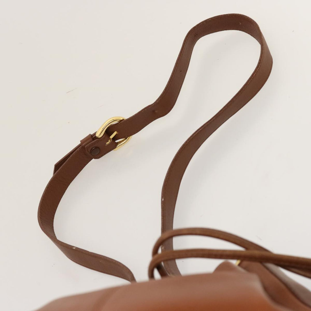 BURBERRYSs Shoulder Bag Leather Brown Auth ep4093