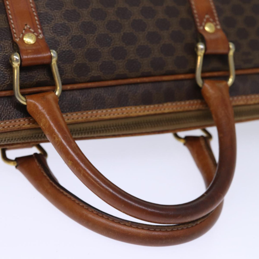 Celine Macadam Canvas Business Bag PVC Leather Brown  ep4097