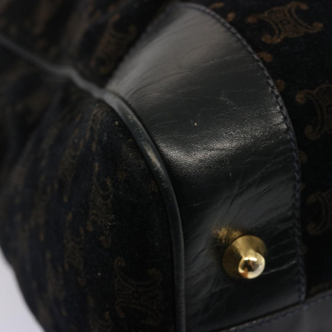 Celine Macadam Canvas Boston Bag Black  ep4156