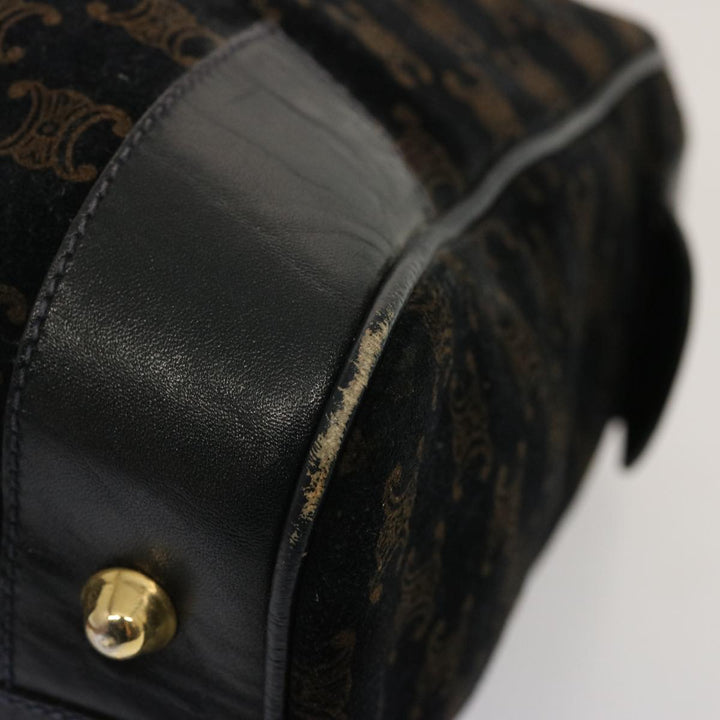 Celine Macadam Canvas Boston Bag Black  ep4156