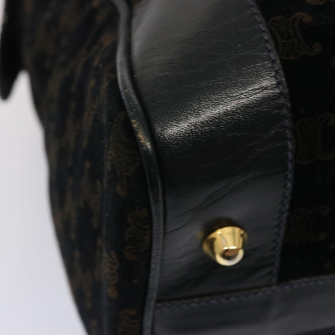 Celine Macadam Canvas Boston Bag Black  ep4156