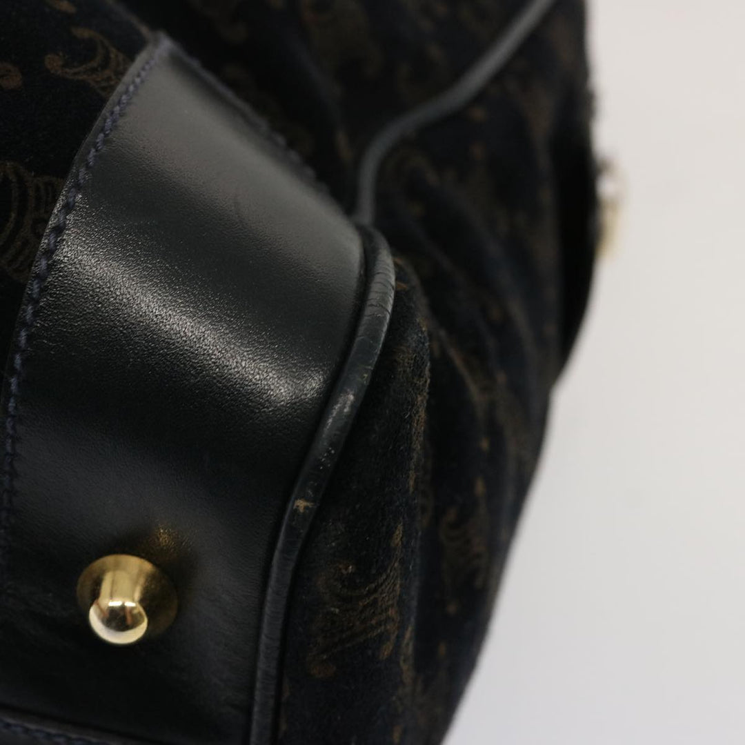 Celine Macadam Canvas Boston Bag Black  ep4156