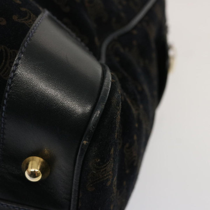 Celine Macadam Canvas Boston Bag Black  ep4156