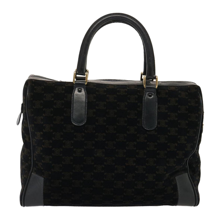 Celine Macadam Canvas Boston Bag Black  ep4156