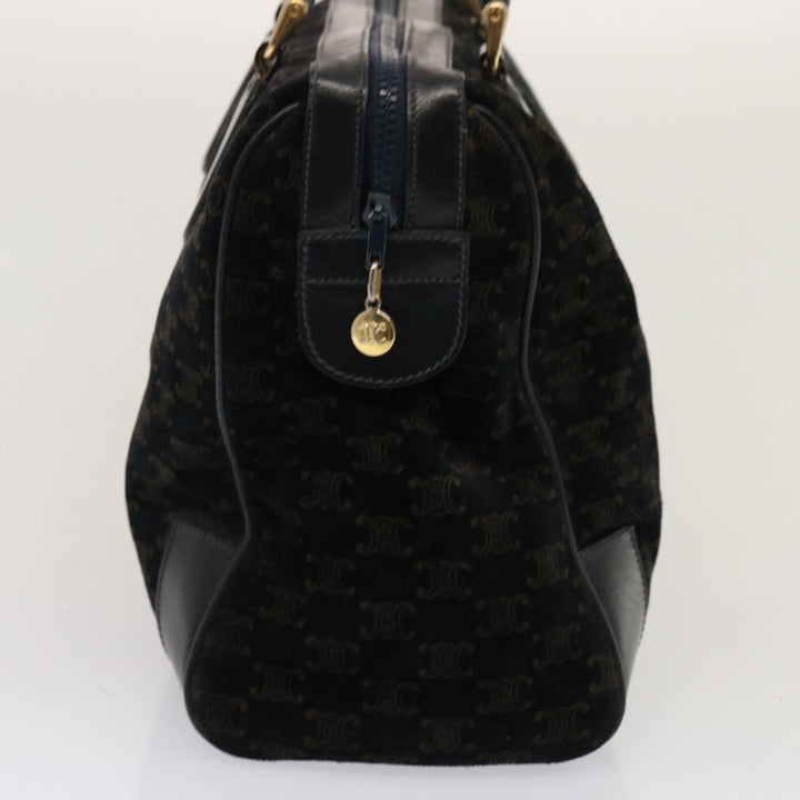 Celine Macadam Canvas Boston Bag Black  ep4156