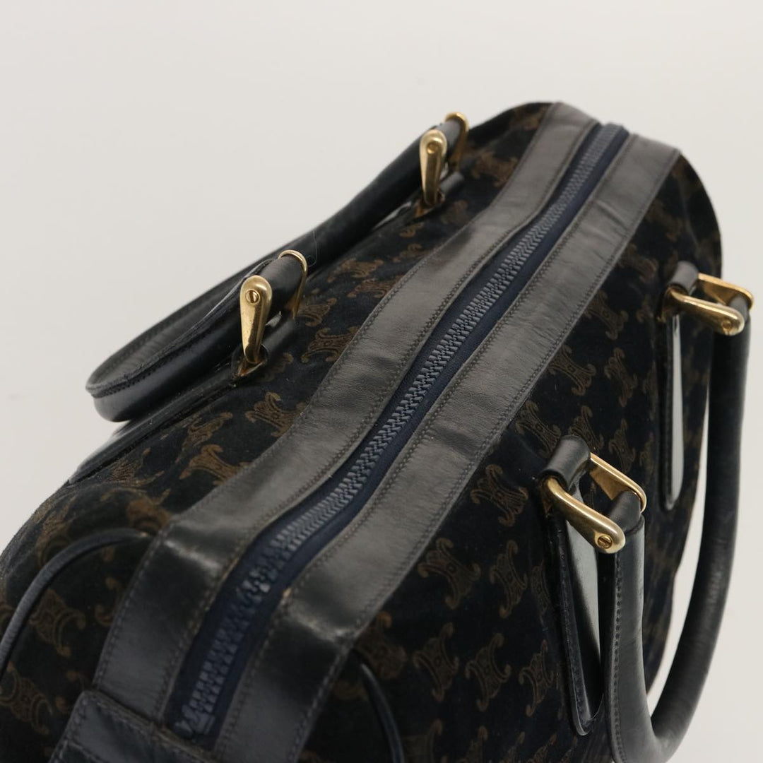 Celine Macadam Canvas Boston Bag Black  ep4156