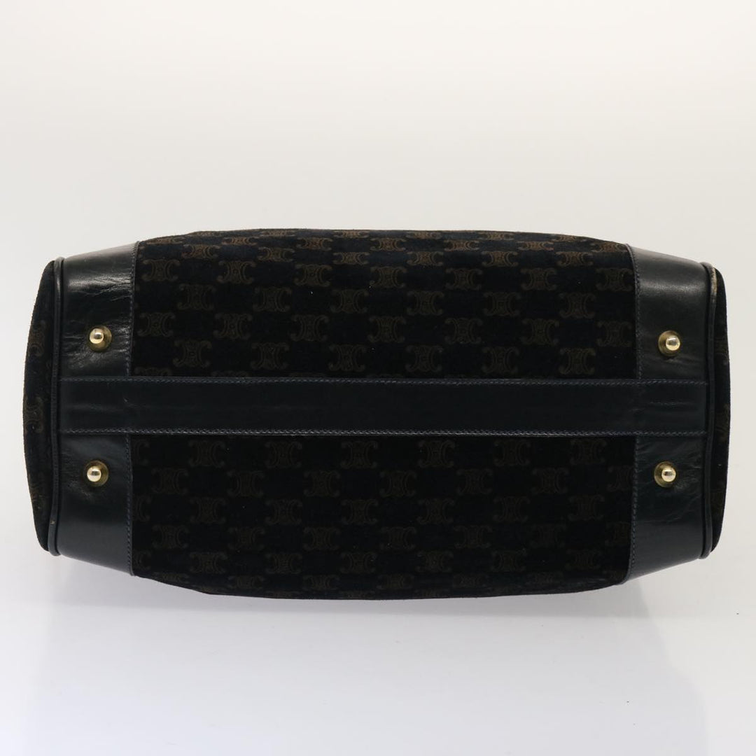 Celine Macadam Canvas Boston Bag Black  ep4156