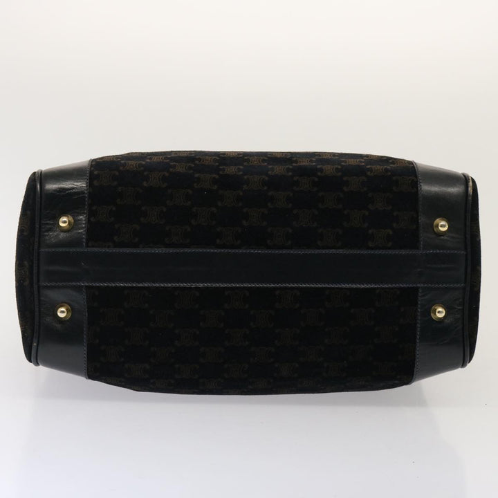 Celine Macadam Canvas Boston Bag Black  ep4156