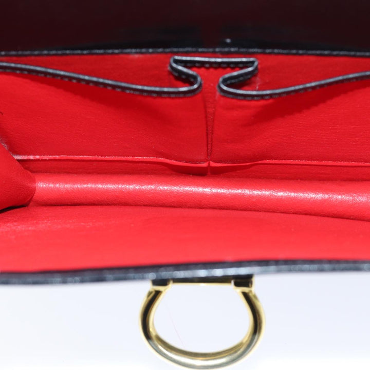 Celine Hand Bag Leather Black  ep4220