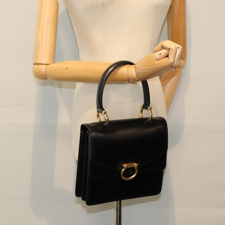Celine Hand Bag Leather Black  ep4220