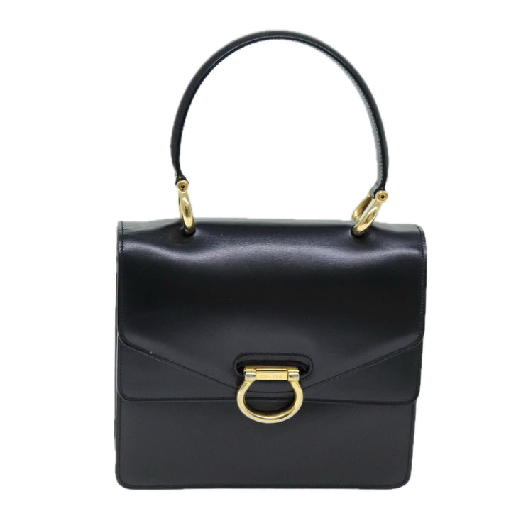 Celine Hand Bag Leather Black  ep4220