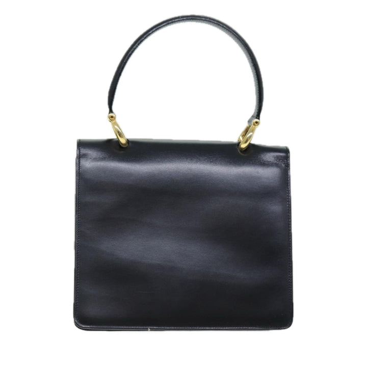 Celine Hand Bag Leather Black  ep4220