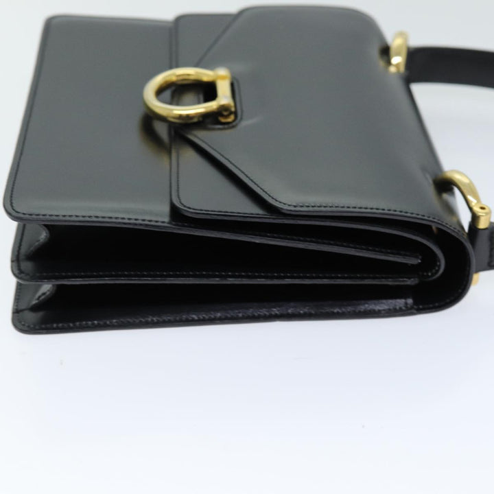 Celine Hand Bag Leather Black  ep4220