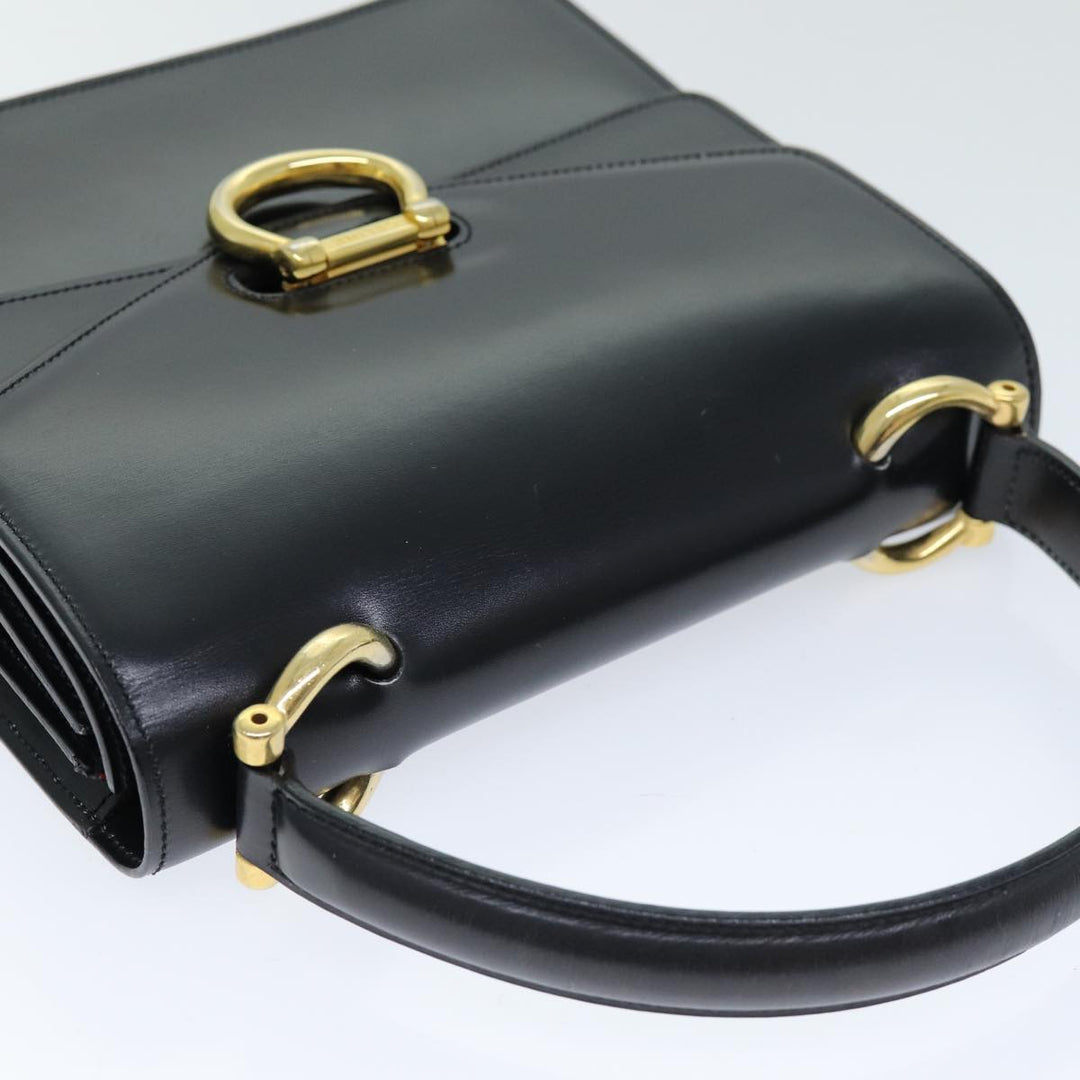 Celine Hand Bag Leather Black  ep4220