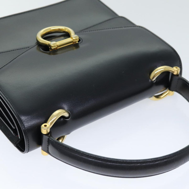 Celine Hand Bag Leather Black  ep4220