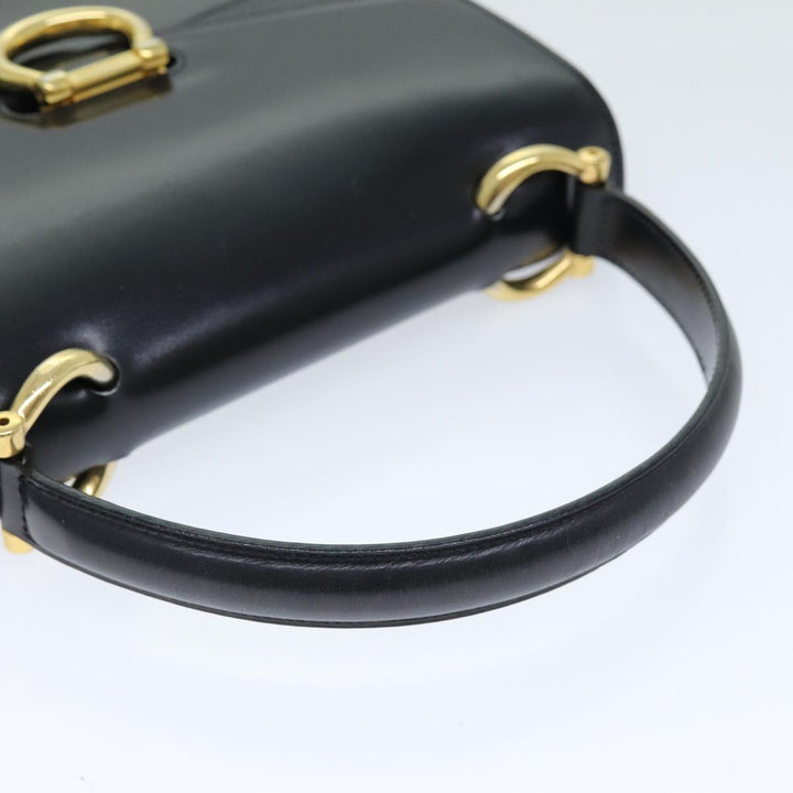 Celine Hand Bag Leather Black  ep4220
