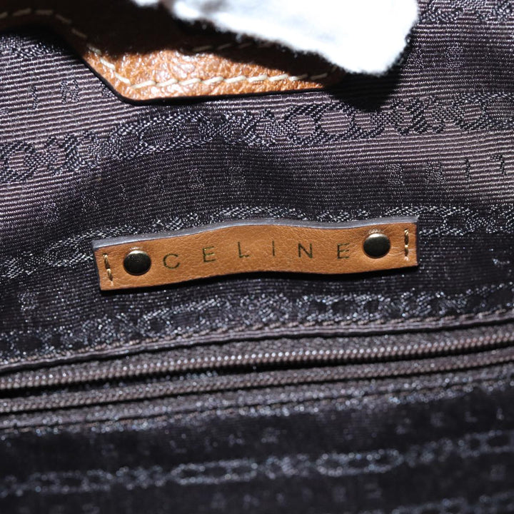 Celine Tote Bag Leather Brown Auth ep4230