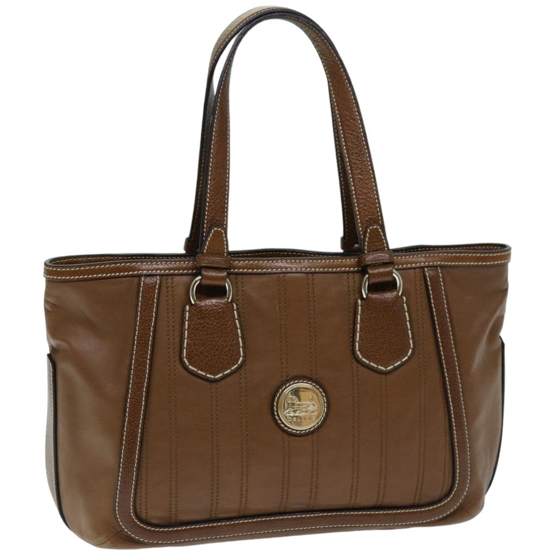 Celine Tote Bag Leather Brown Auth ep4230