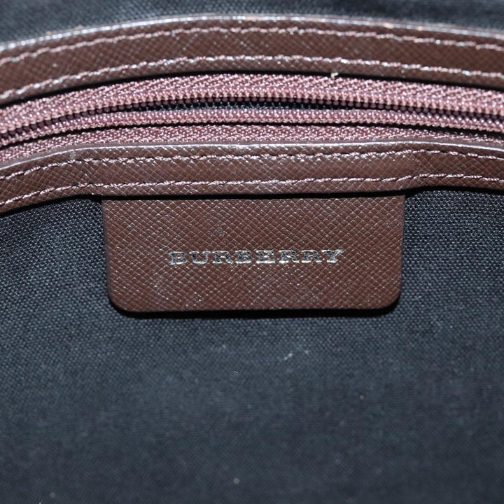 BURBERRY Nova Check Shoulder Bag Canvas Beige Auth ep4248