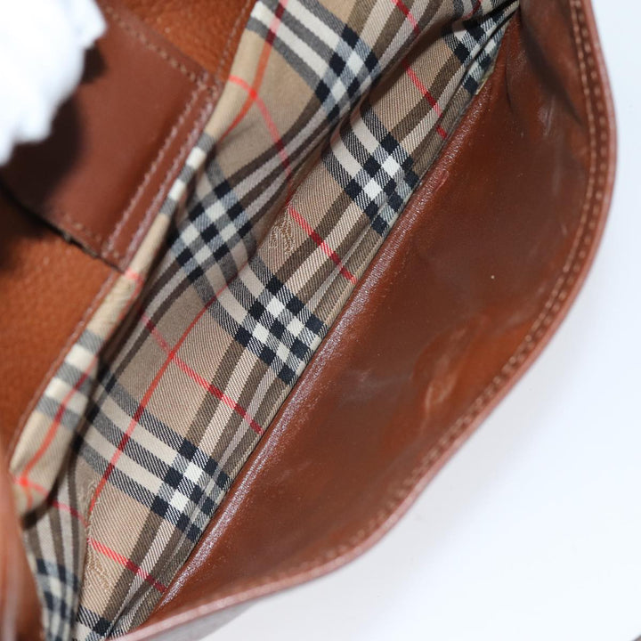 BurberrySs Shoulder Bag Leather Brown Auth ep4295