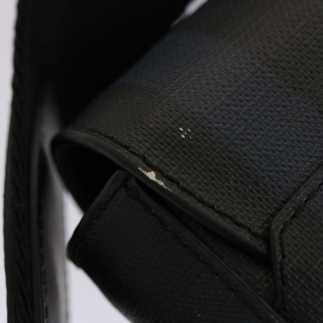 Top Quality Burberry Nova Check Shoulder Bag Coated Canvas Navy Auth ep4321