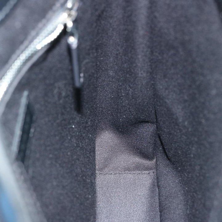 Burberry Nova Check Shoulder Bag Coated Canvas Navy Auth ep4321