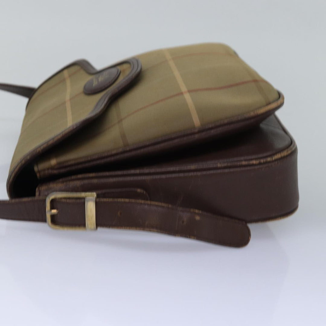 BurberrySs Nova Check Shoulder Bag Canvas Beige Brown Auth ep4359