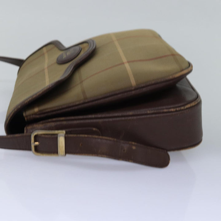 BurberrySs Nova Check Shoulder Bag Canvas Beige Brown Auth ep4359