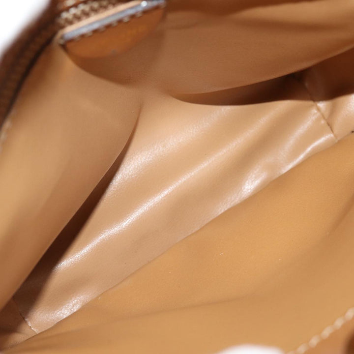 Celine Macadam Canvas Shoulder Bag Beige Auth ep4360
