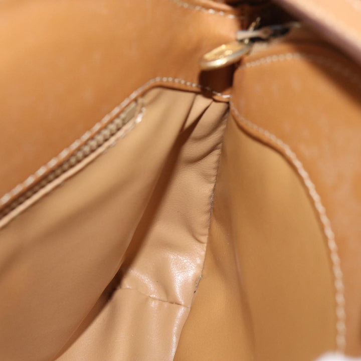 Celine Macadam Canvas Shoulder Bag Beige Auth ep4360