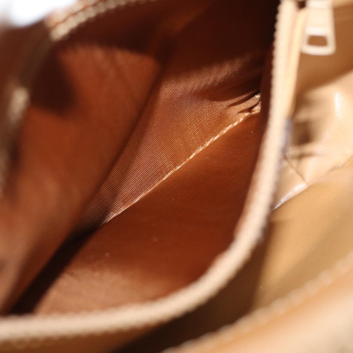 Celine Macadam Canvas Shoulder Bag Beige Auth ep4360